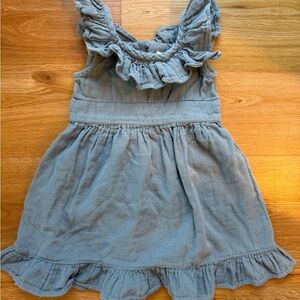 Kate Quinn Blue Ruffled Kids Dress (3T)